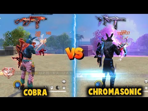 PREDATORY COBRA MP40 VS NEW EVO MP40 CHROMASONIC DAMAGE ABILITY TEST | BEST EVO MP40 SKIN - FREEFIRE