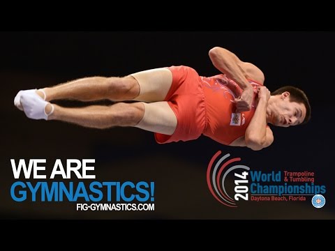 ZALOMIN Mikhail (RUS) - 2014 Trampoline Worlds, Daytona Beach (USA)  - Qualifications Double Mini