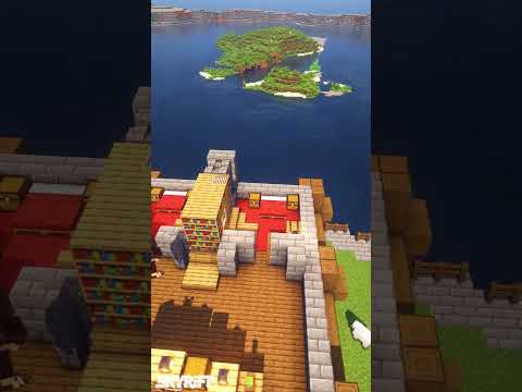 SKYROAD Timelapse - Barnyard Production Outpost in Minecraft | #Shorts Timelapse