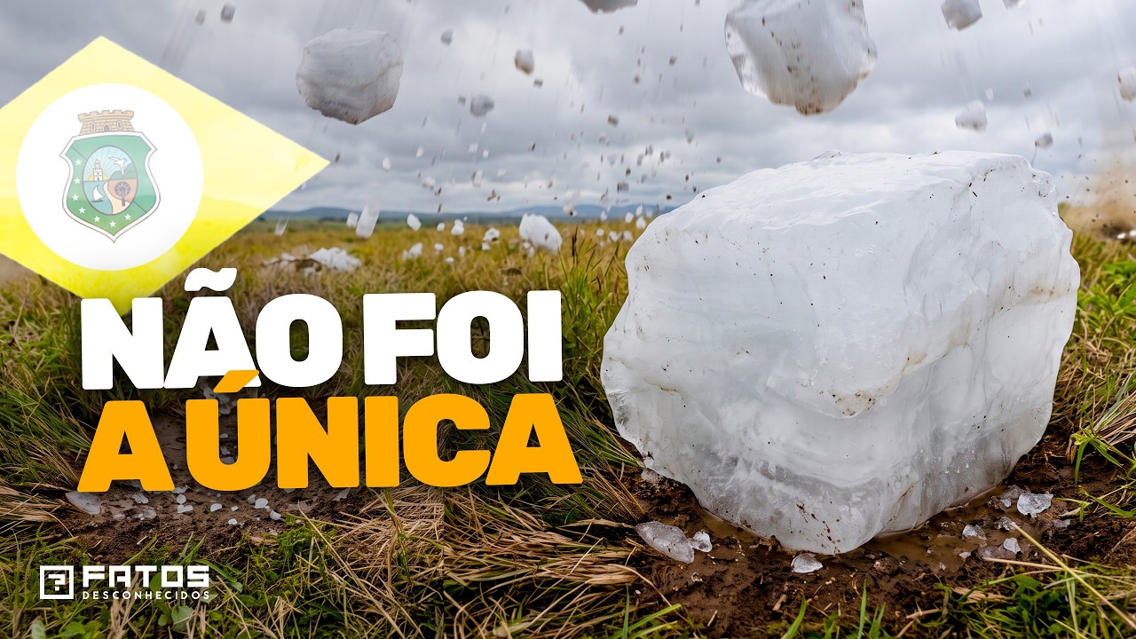 Grande pedra de gelo cai do céu no Ceará - Entenda o caso!