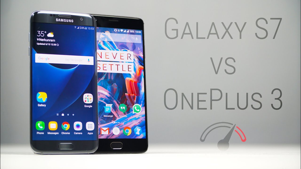 OnePlus 3 vs Galaxy S7 Edge Speedtest Comparison!