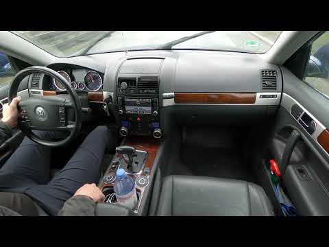 Relaxed Drive in VW Touareg on German Autobahn