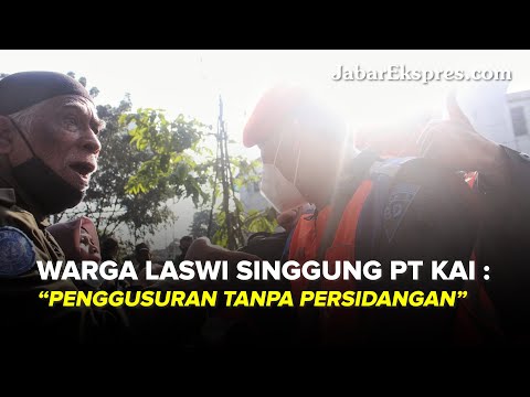 Penertiban Aset KAI di Laswi Bandung