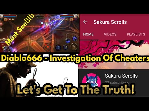Diablo666 - Deep Investigation - Legacy of Discord - CHEATERS (The deleted videos)