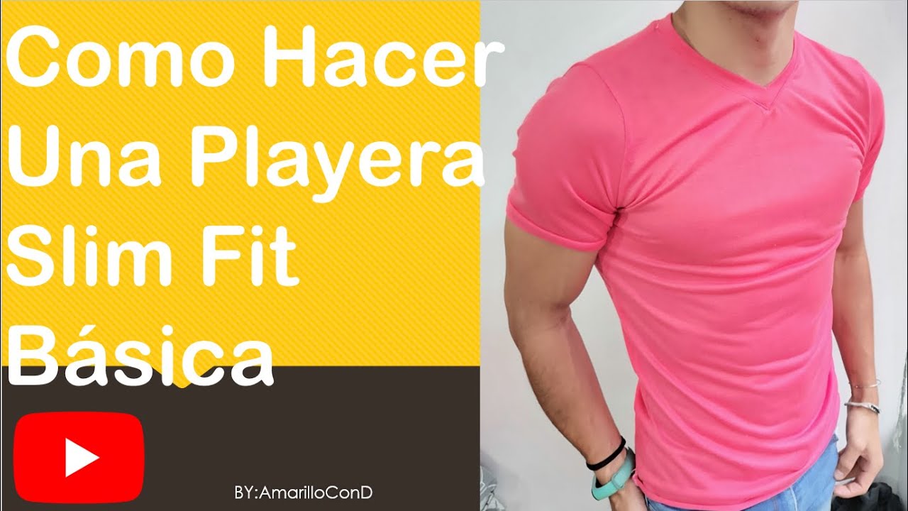 como hacer una playera slim fit