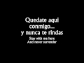Never Surrender - Skillet ( lyrics Spanish-English )