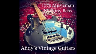 Video thumbnail for 1979 MUSICMAN STINGRAY BASS - Andy's Vintage Guitars by ANDY'S VINTAGE GUITARS