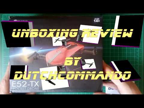 Eachine E52 Foldable Arms Camera Quadcopter unboxing and review