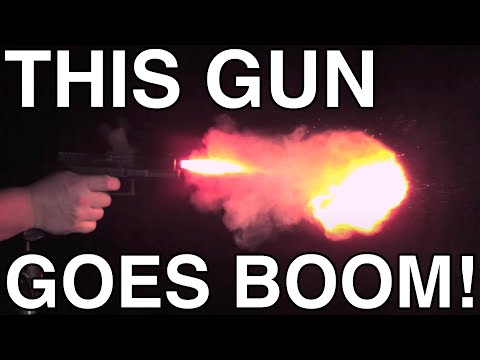 Zeitlupe der Bruni BG17 9mm P.A.K. / Slowmotion shooting of the BG17