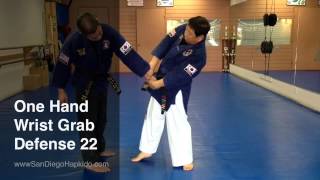 Hapkido One Hand Wrist Grab Defense 22