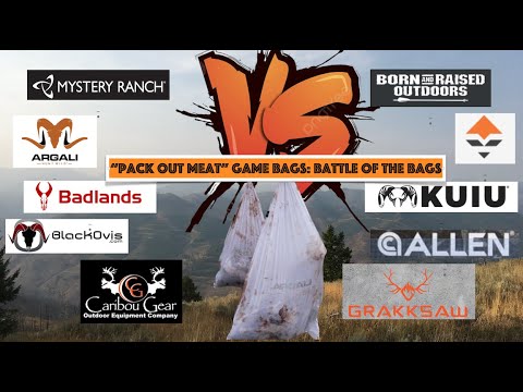 "Pack Out Meat" Game Bags: Battle of the Bags #meat #gamebags