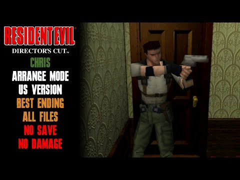 [Resident Evil Director’s Cut] Chris, Arrange Mode, Best Ending, No Save, No Damage (PS1 USA)