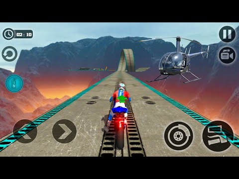 Impossible Moto Bike Tracks 3D - Blue Bike - Part 1