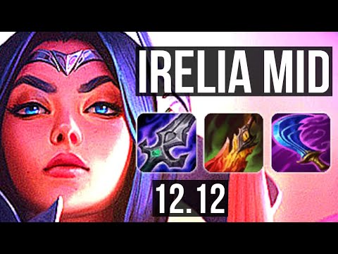 IRELIA vs AHRI (MID) | 71% winrate, 8 solo kills, 19/4/5, Godlike | EUW Diamond | 12.12