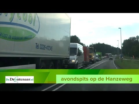 VIDEO | Extra drukke avondspits op de Hanzeweg tussen Dronten en Kampen VIDEO | Extra drukke avondspits op de Hanzeweg tussen Dronten en Kampen