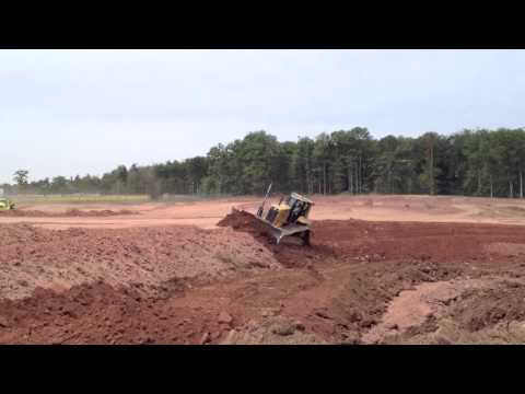 Erdbewegung Thomas Hauff -- Erdarbeiten CAT D6 mit ATS (HD)