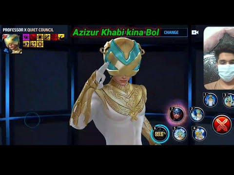 T4 Professor X Quiet Council uniform skill Rotation in Marvel Future Fight Game #viral #video