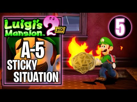 Luigi's Mansion 2 HD - A-5 Sticky Situation - Gameplay Walkthrough Part 5