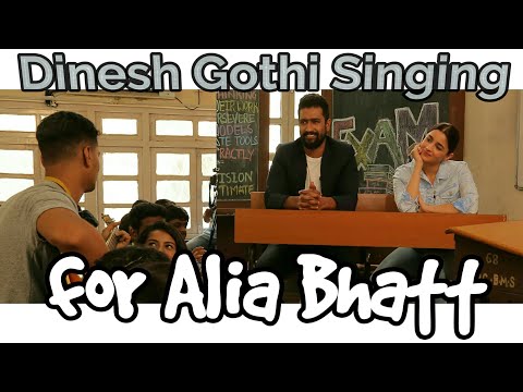 dinesh ramesh gothi Dinesh Gothi singing live for Alia Bhatt | CNN News18