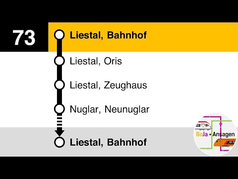 Postauto Ansagen | 73 Liestal - Nuglar | BoJa Ansagen