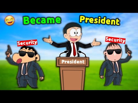 Nobita And Shinchan Became President 😱 || 🤣 Funny Game