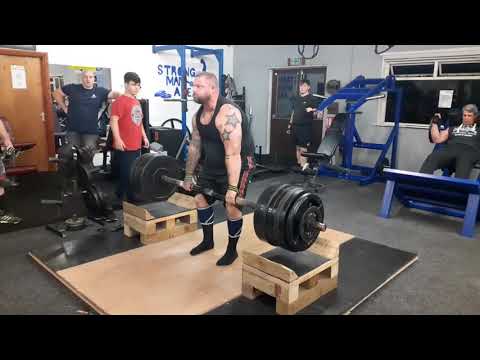 285kg axle deadlift