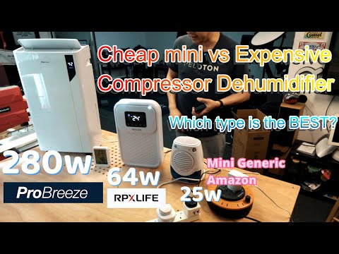 Cheap Mini dehumidifier vs Expensive compressor dehumidifier watch before you buy one.