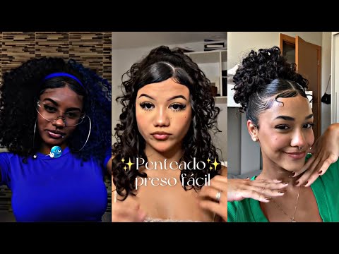 os MELHORES penteados para cabelos CACHEADOS #2| ideias de penteados