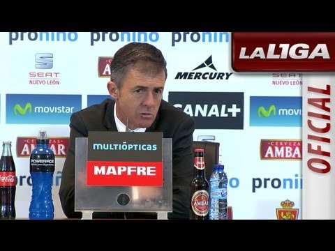 Rueda de Prensa de Alcaraz tras el Real Zaragoza (0-0) Granada CF - HD