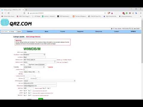 Adding secondary callsign to QRZ