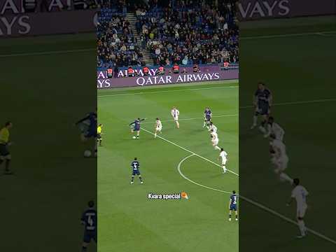 Kvara’s powerful shot 👊 #PSG #Ligue1 #kvaratskhelia
