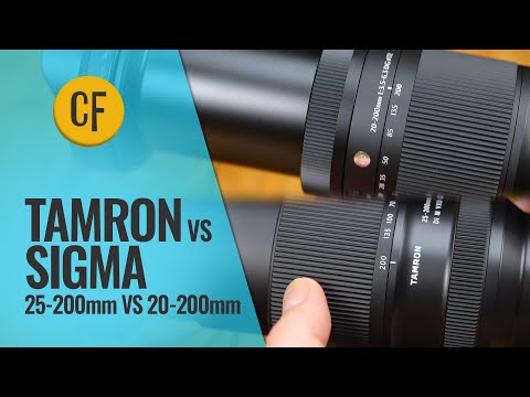 Sigma 20-200mm vs Tamron 25-200mm lens comparison