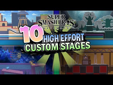 10 MORE HIGH EFFORT Custom Stages in Smash Ultimate Stage Builder  (Zelda, Persona, Mario and more)