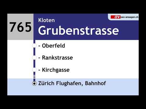 VBG Ansagen - 765 - Dietlikon – Bassersdorf – Zürich, Flughafen