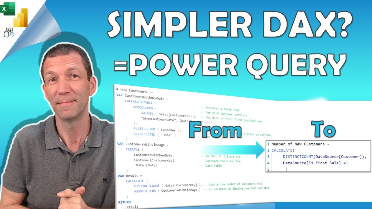 How to simplify DAX using Power Query