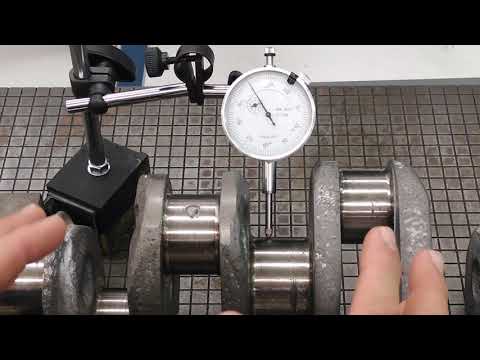 CRANKSHAFT runout, out of round, taper. How to measure it all.