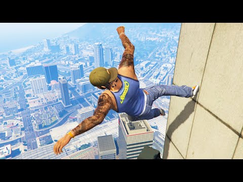 GTA 5 Funny/Crazy Jump Compilation #12 (GTA V Fails Funny Moments)