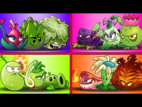 Random 4 Best Plant Teams - Plants vs. Zombies 2