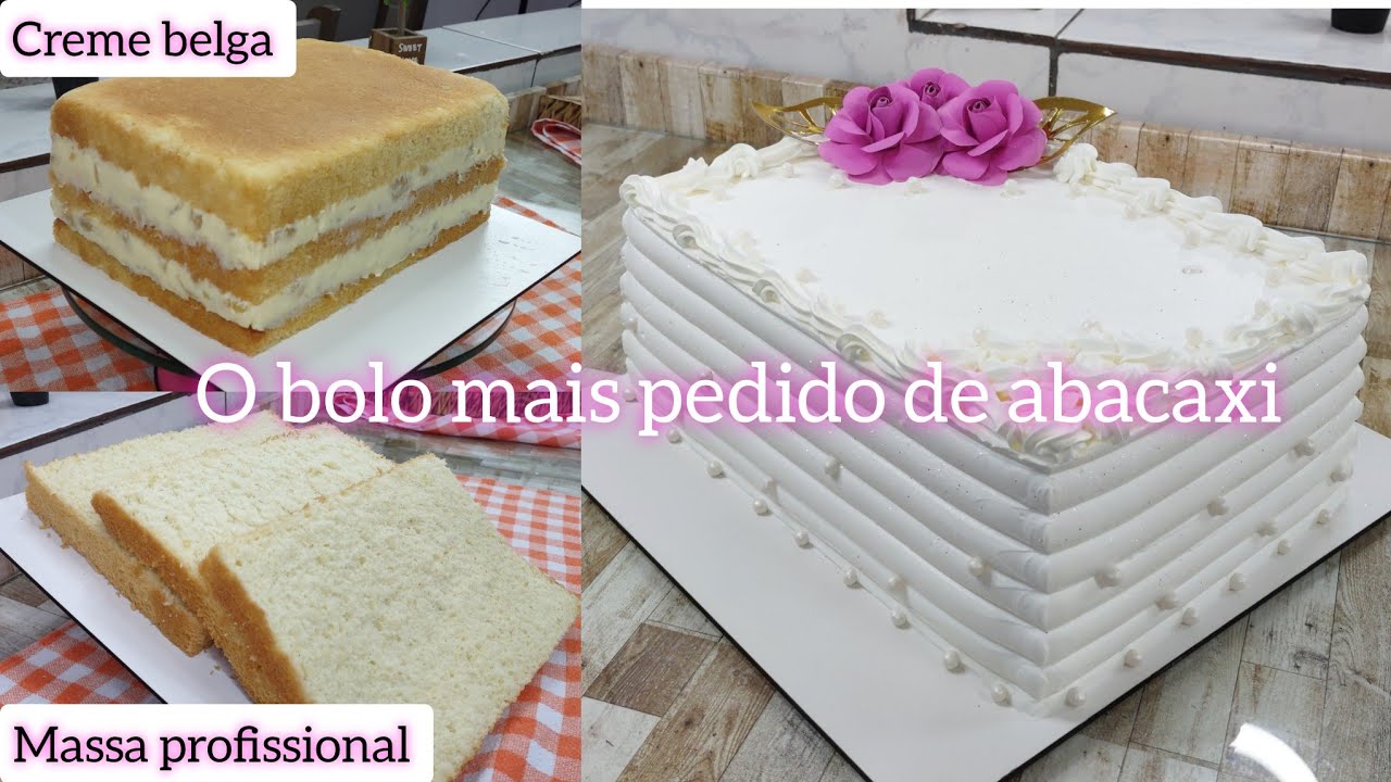 COMO PREPARAR BOLO DE ANIVERSÁRIO / COM ESSA RECEITA GANHEI MUITOS CLIENTES/ BOLO DE ABACAXI