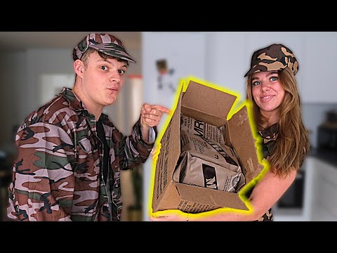 EN KÆMPE KASSE MILITÆR MAD FRA USA