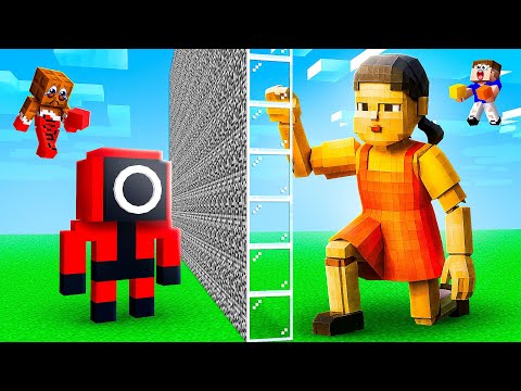 ЗРЯ МЫ ПОСТРОИЛИ КУКЛЫ из ИГРЫ В КАЛЬМАРА 3 В МАЙНКРАФТ!