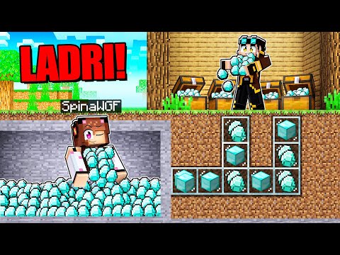 RUBO TUTTI I DIAMANTI DEI MIEI AMICI!! SCHERZO su Minecraft VANILLA!!