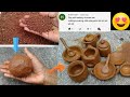 Part 1 Clay Making And Miniature Kitchen Set Making At Home Handmade Kitchen Set With Clay