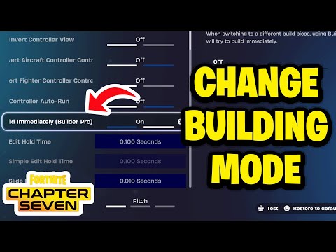 How To Change Building Mode in Fortnite Chapter 7 (Builder Pro, Combat Pro)