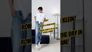 In his tightrope! Rowoon dressing up in spring denim for #CalvinKlein 💙 #ROWOON #로운 #김석우 #ロウン