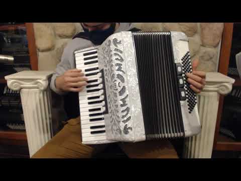 CAST3796WH - Red Pearl Castiglione Piano Accordion LMM 37 96 $2299