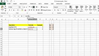 How to Use the Inverse Log Function in Excel : MS Excel Tips