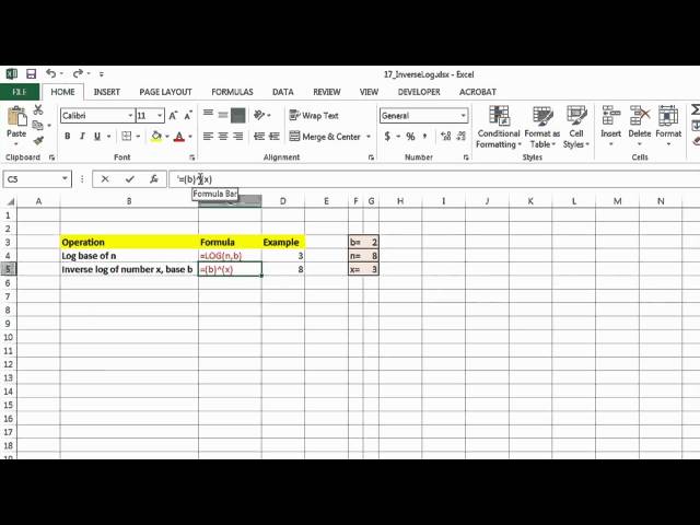  How To Calculate Antilog In Excel Sheet