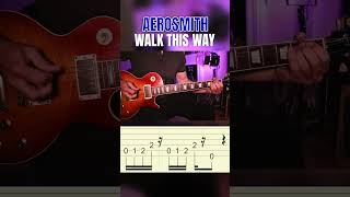 Aerosmith Walk This Way Riff Guitar Tutorial Tabs