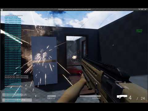 Clearing rooms, AI tries to defend